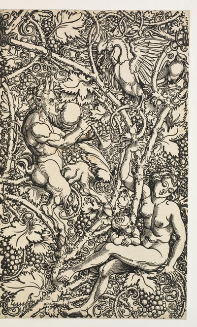 To designs til gobelin med satyrfamilie af Albrecht Dürer