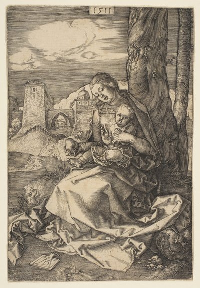 Jomfru og barn med pæren, 1511. af Albrecht Dürer