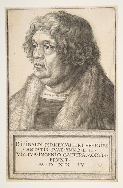 Willibald Pirckheimer, 1524. af Albrecht Dürer