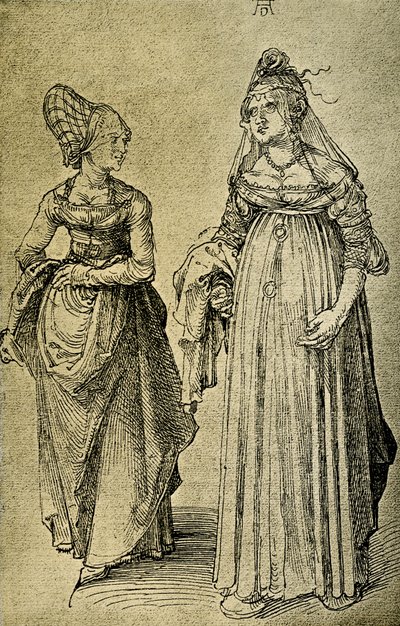 Kvinde fra Nürnberg og Venetian af Albrecht Dürer
