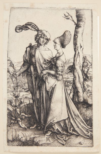 Ungt par truet på livet af Albrecht Dürer