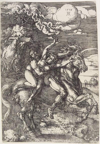Bortførelse på en enhjørning af Albrecht Dürer