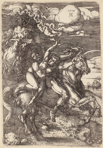 Abduction on a Unicorn af Albrecht Dürer