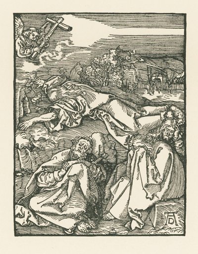 Agony in the Garden - Kristus på Oliebjerget, ca. 1508-09 (træsnit) af Albrecht Dürer or Duerer