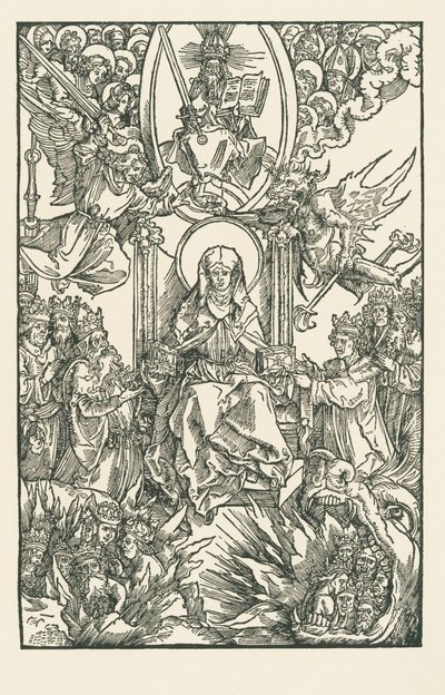 Birgitta giver sine værker til kejseren, konger og prinser af Albrecht Dürer or Duerer