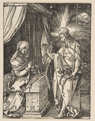 Kristus viser sig for sin mor, fra den lille lidenskab, ca. 1510 af Albrecht Dürer