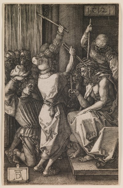 Kristus kronet med torne, fra serien "Den lille passion" af Albrecht Dürer or Duerer