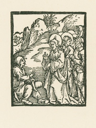 Kristus helbreder en spedalsk af Albrecht Dürer or Duerer
