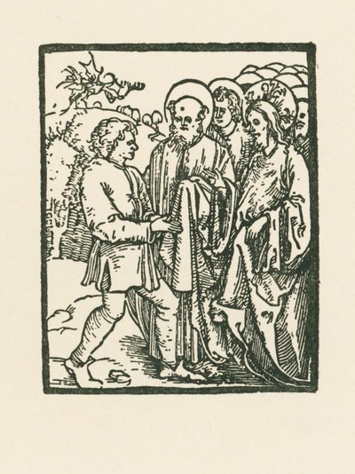 Kristus helbreder en person, der er besat af djævelen af Albrecht Dürer or Duerer