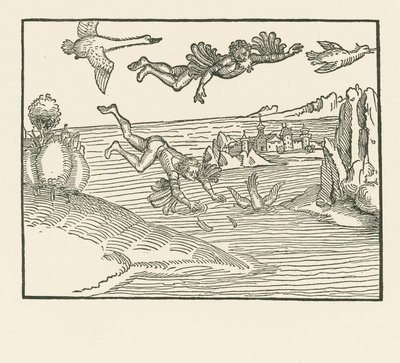 Daidalos og Ikaros af Albrecht Dürer or Duerer