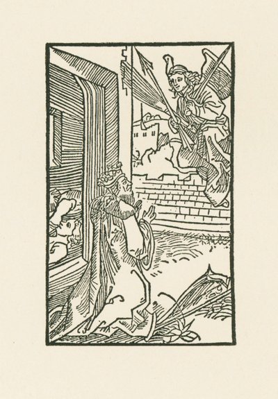 David beder. Illustration til Diurnale s m chorum ecclesie Basilien. Trykt af Johann Bergmann, Basel af Albrecht Dürer or Duerer