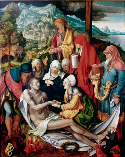 Depositionsmaleri af Albrecht Durer (1471-1528) 1500 ca. Svag. 151x121 cm München, Alte Pinakothek af Albrecht Dürer