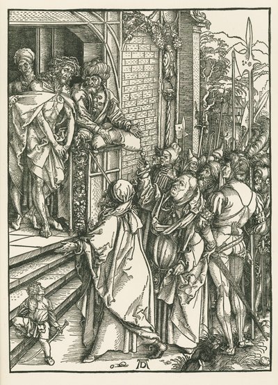 Ecce Homo, ca. 1498 (træsnit) af Albrecht Dürer or Duerer