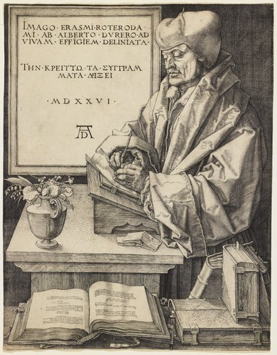 Erasmus af Rotterdam af Albrecht Dürer