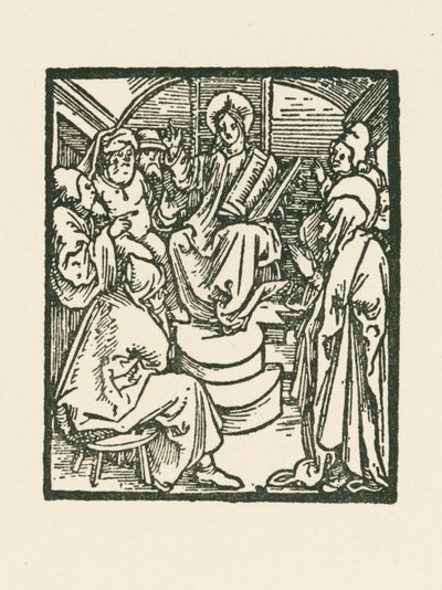 Jesus blandt lægerne af Albrecht Dürer or Duerer