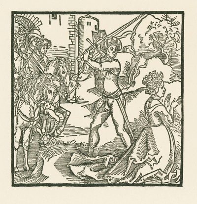 Kong Jehu får sin kone Jezabel halshugget af Albrecht Dürer or Duerer