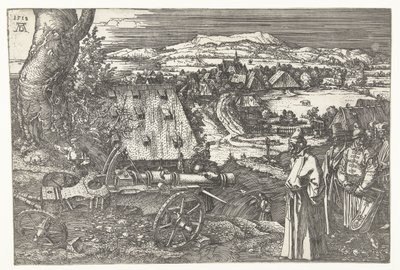 Landskab med kanon af Albrecht Dürer or Duerer