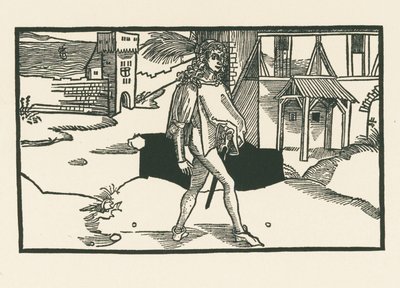 Phaedria, ca. 1492-93 (træsnit) af Albrecht Dürer or Duerer