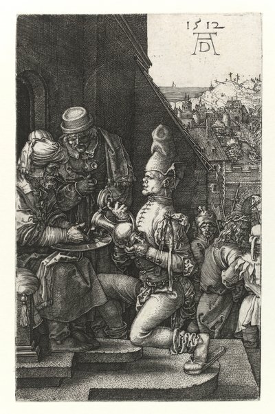 Pilatus vasker sine hænder, 1512 af Albrecht Dürer