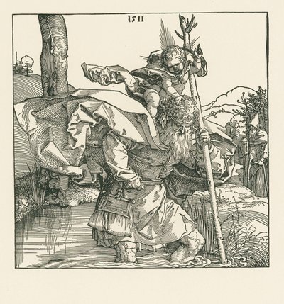 Sankt Kristoffer af Albrecht Dürer or Duerer