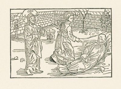 Barmhjertighedens sjette gerning: Omsorg for et medmenneskes begravelse af Albrecht Dürer or Duerer