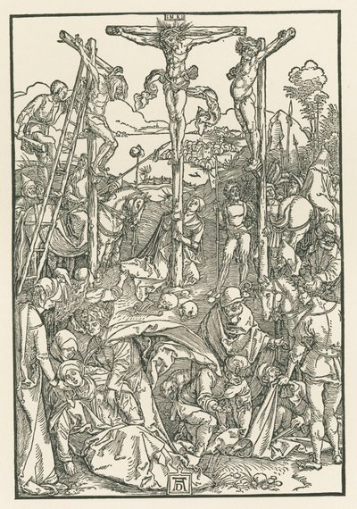 Lille Golgata, ca. 1503-04 (træsnit) af Albrecht Dürer or Duerer
