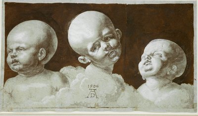 Studier af et børnehoved (tegning) af Albrecht Dürer or Duerer