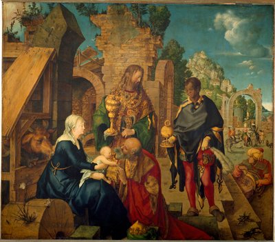 Magiernes tilbedelse (træmaleri af Albrecht Dürer
