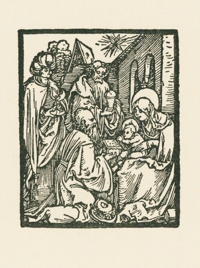 Tilbedelsen af de hellige tre konger af Albrecht Dürer or Duerer