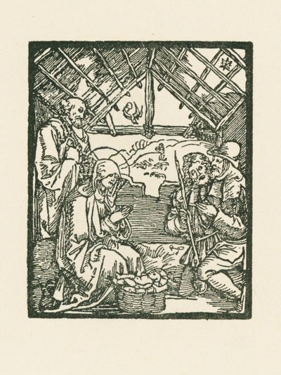Hyrdernes tilbedelse af Albrecht Dürer or Duerer