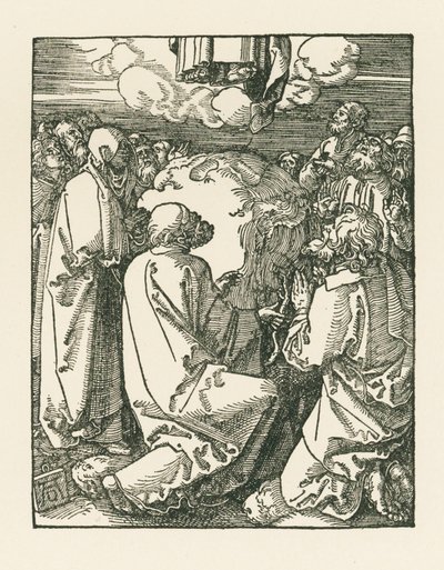 Himmelfarten, ca. 1510 (træsnit) af Albrecht Dürer or Duerer