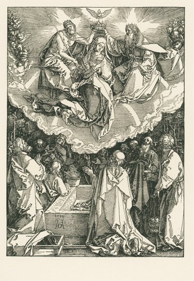 Jomfru Marias himmelfart og kroning af Albrecht Dürer or Duerer