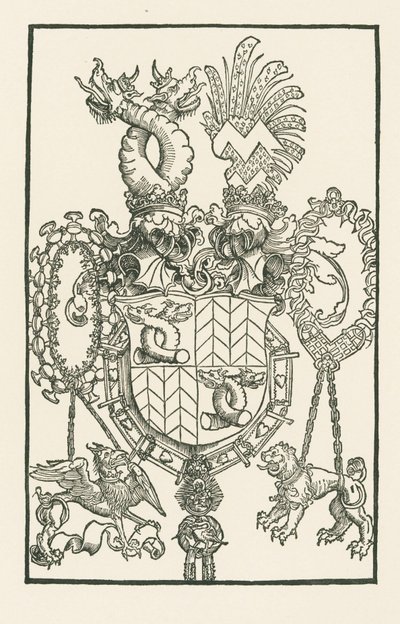 Florian Waldauf von Waldensteins våbenskjold af Albrecht Dürer or Duerer