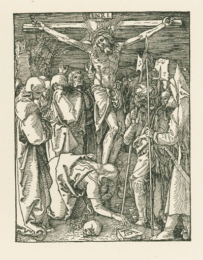 Korsfæstelsen, ca. 1509 (træsnit) af Albrecht Dürer or Duerer