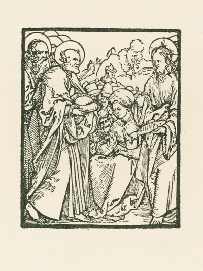 Bespisningen af de fem tusinde af Albrecht Dürer or Duerer