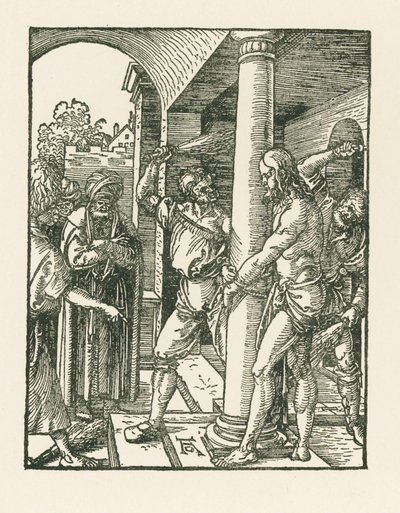 Flagellationen, ca. 1509 (træsnit) af Albrecht Dürer or Duerer