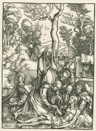Klagesangen over Kristus, ca. 1498-99 (træsnit) af Albrecht Dürer or Duerer