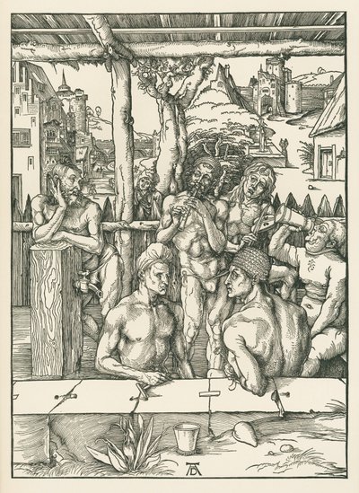 Mændenes bad, ca. 1496-97 (træsnit) af Albrecht Dürer or Duerer
