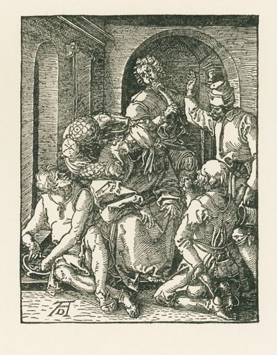 Hånen mod Kristus, ca. 1508-09 (træsnit) af Albrecht Dürer or Duerer