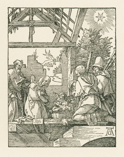Fødselskirken, ca. 1510 (træsnit) af Albrecht Dürer or Duerer