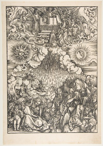Åbningen af det femte og sjette segl, fra Apokalypsen af Albrecht Dürer