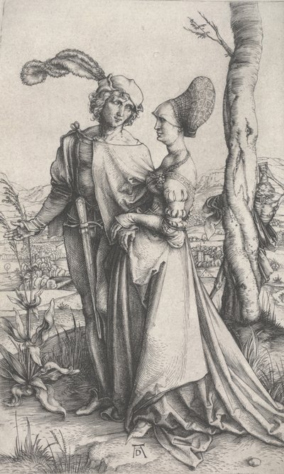 The Promenade, ca. 1496-1497 (gravering) af Albrecht Dürer