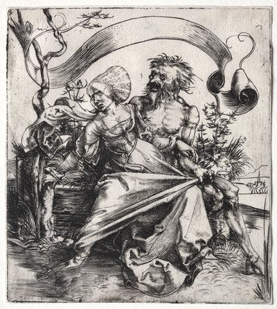 Ravisher, c. 1495 (kaiverrus) af Albrecht Dürer or Duerer