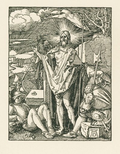 Opstandelsen, ca. 1510 (træsnit) af Albrecht Dürer or Duerer