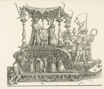 Den lille triumfvogn eller det burgundiske ægteskab af Albrecht Dürer or Duerer