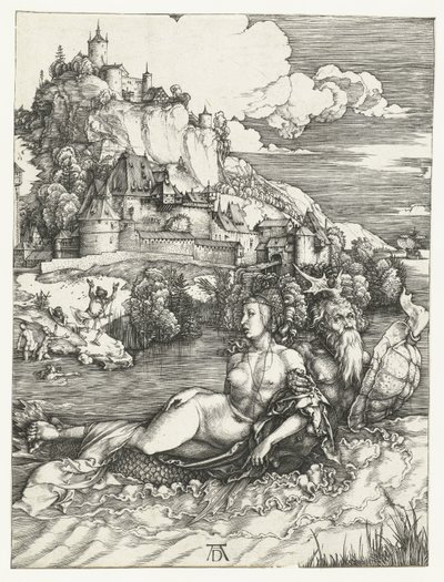 Bortførelsen af Amymone af søuhyret af Albrecht Dürer or Duerer