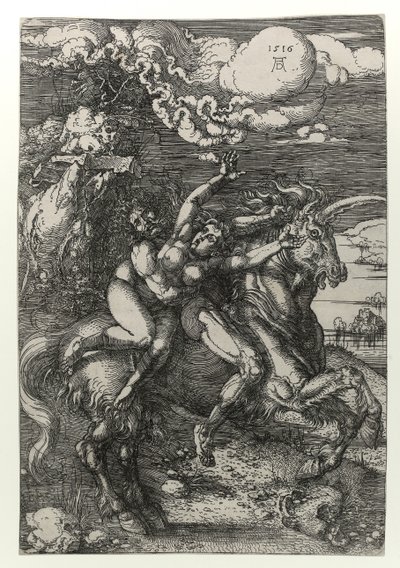 Bortførelsen på enhjørningen af Albrecht Dürer