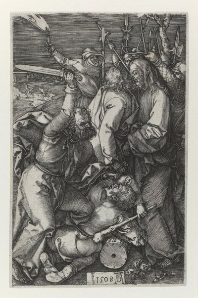 Kristi arrestation. 1508 af Albrecht Dürer