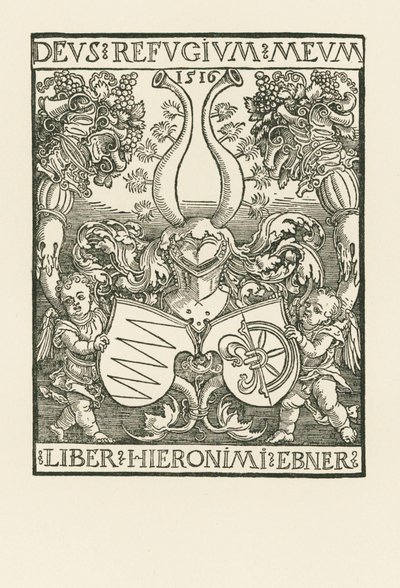Hieronymus Ebners bogplade af Albrecht Dürer or Duerer
