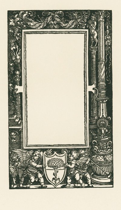 Titelblad til Plutarch: De his qui tarde af Albrecht Dürer or Duerer